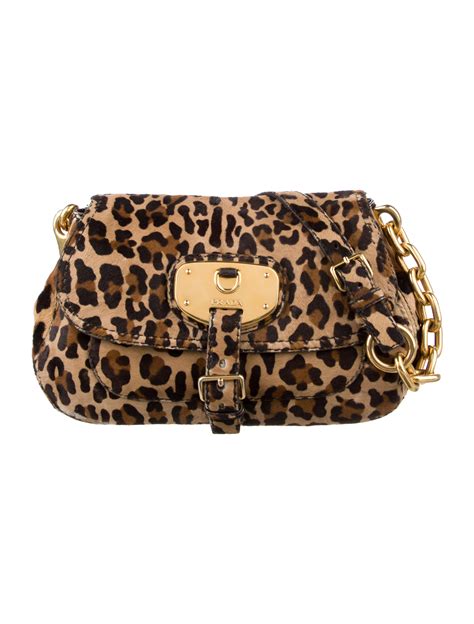 Prada animalier shoulder bag